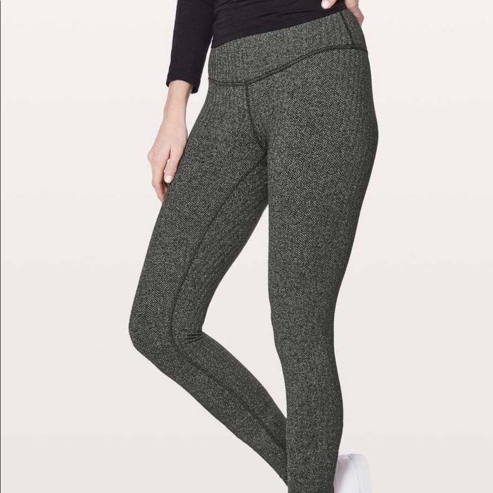 Lululemon Wunder Under Pant Herringbone